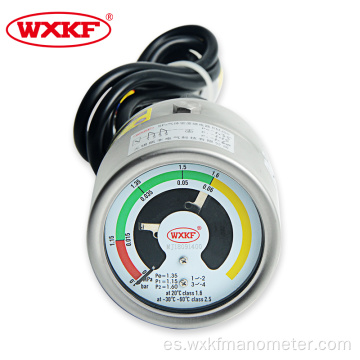 Contacto eléctrico para instrumentos de medición de densidad de gas SF6 con presión de aire indicación